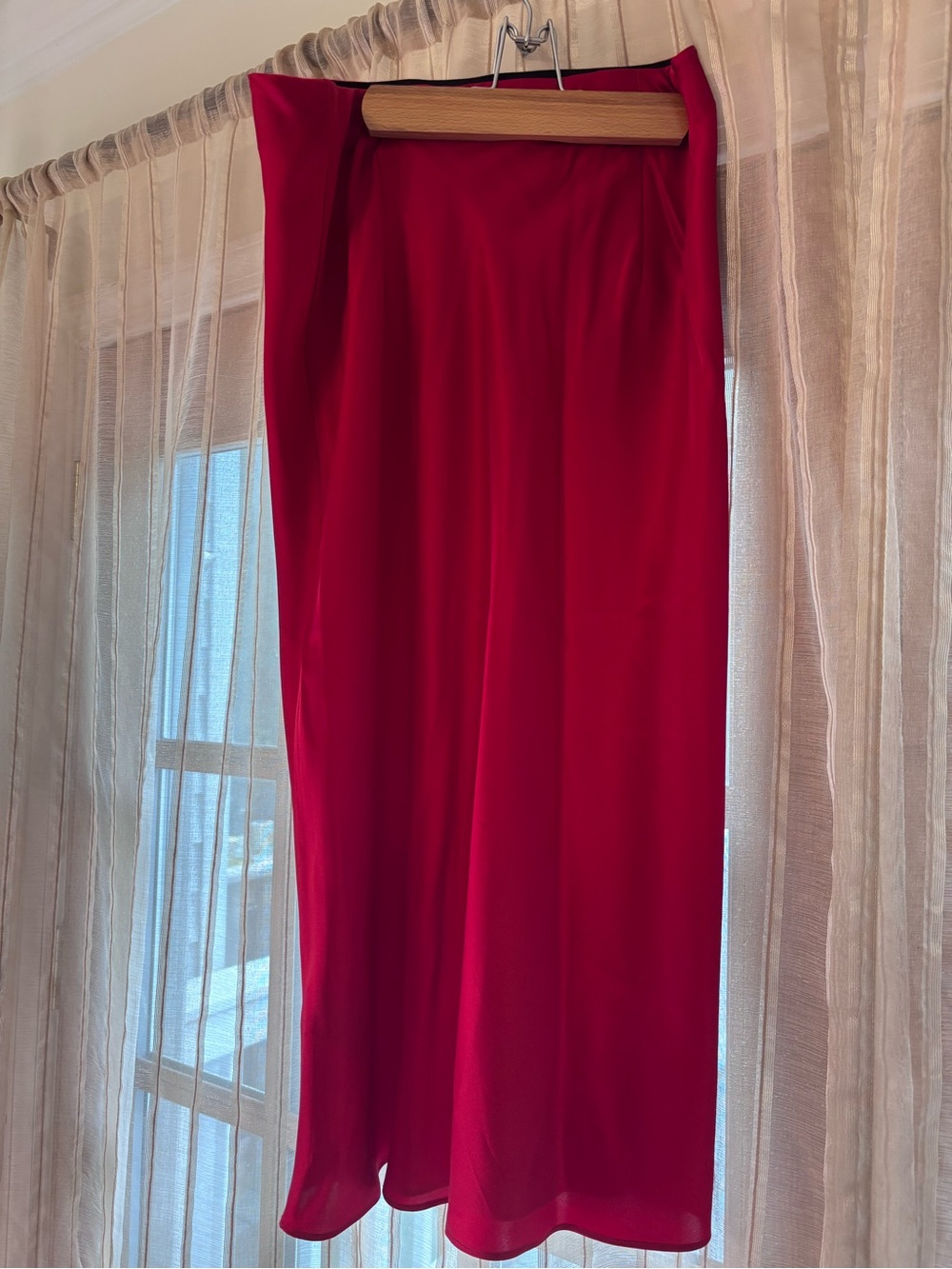 Red Quince silk skirt size medium